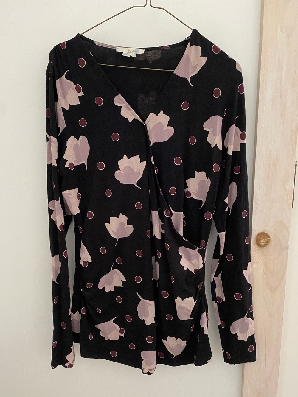 Boden Floral Wrap Top / Shirt Sz. 16